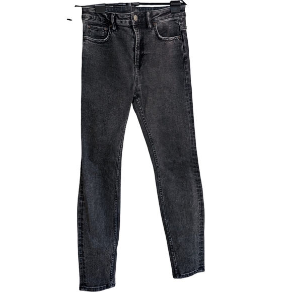 AllSaints Nyla High Rise Skinny Black Jeans 27 - Picture 5 of 12